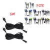 2x16.4 ft Solar Spotlights Extension Cable DC Extension Wire Extension Cord IP65