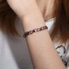 RainSo Womens Heart Design Pure Copper Magnetc Bracelets Adjustable With Gift Box