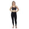 Terramed Advanced Graduated Compression Leggings Women | 20-30 mmHg Footless Microfiber Leggings Tights (Black, Medium)