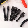 XIHIRCD 6pcs Impact Socket Adapter Set, 1/4, 1/2, 3/8 Inch Impact Driver Conversion Set Socket Driver Wrench Bits Attachments Drill Socket Adapter Hand Tools Kit for Daily Use