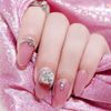 SIFASHION 3D Lovely Elegant Handmade Nail Tips Nail Bride 24pcs Pink Nail Tips