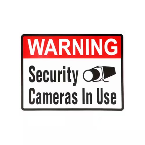 4 In. X 5 In. Adhesive Security Camera Sign