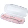 Pearl Glasses Case Hard Type Clear White x Pink SP-D6PI