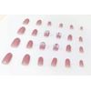 24 nail pieces elegant tiara nails, the glitter will shine well with the familiar colors and make your hands look gorgeous