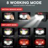 2X COB LED Headlamp USB Rechargeable Headlight Torch Flashlight Head Band Lamp