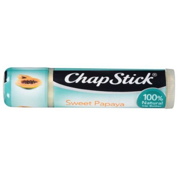 New ChapStick 100 Percent Natural Lip Butter Tube, Sweet Papaya Flavor, 0.15 Oz