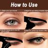 TailaiMei Eyeliner Stencils, Matte PVC Material Smoky Eyeshadow Applicators Guide Template Tool
