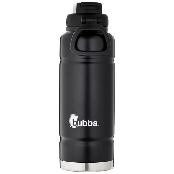 Bubba Trailblazer 40oz Vacuum-Insulated Stainless Steel Water Bottle with Straw & Carry Handle, Keeps Drinks Cold up to 24hrs, Great for Travel, Work, School, & More, Licorice