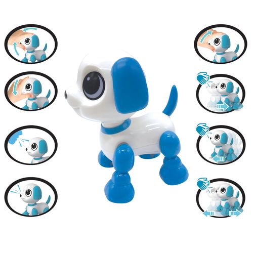Lexibook Power Puppy - Mini - My Little Robot Dog - Robot Dog with Sounds, Music, Light Effects, Voice Repeat and Sound Reaction, Toy for Boys and Girls - ROB02DOG