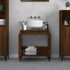 Myheimly Vanity Unit Oak Effect 58 x 33 x 60 cm Brown Oak