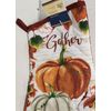 Printed Kitchen 13" Large Oven Mitt, HARVEST,FALL,PUMPKINS,GATHER,brown back, GR