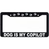 Dog is My Copilot License Plate Frame