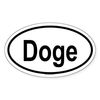 CafePress Doge Oval Sticker Oval Car Bumper Sticker