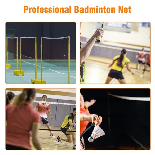 YOUTHINK Badminton Net, Practice Net, Foldable, Easy Assembly, Portable, Indoor, Outdoor, Park, Gymnasium, 1.0 x 1.0 inches (2.5 x 2.5 cm) (Red)