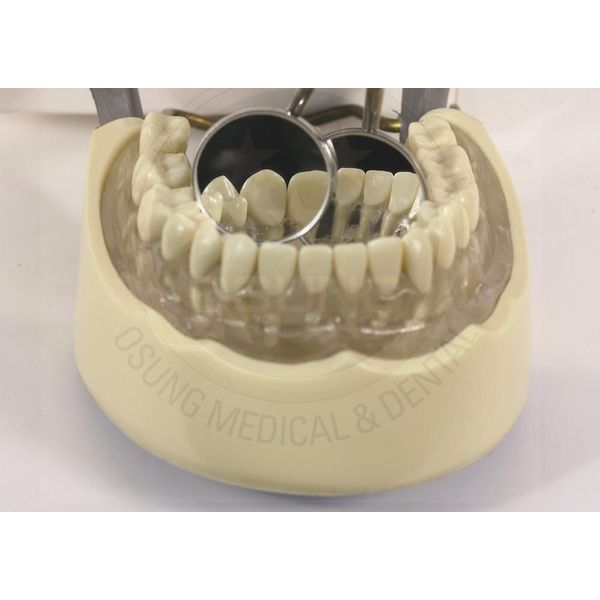 Magnifying Dental Mirror #4, 3X, SS, 12 pcs  [# 810]