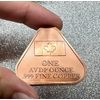 Katy Craig 1oz Canada Maple Leaf Triangle Colour .999 Fine Copper Round
