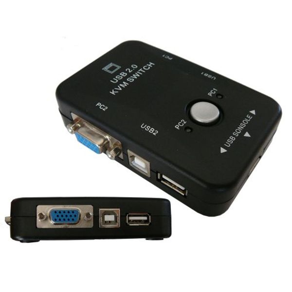 KALEA-INFORMATIQUE AUTOMATIC SWITCH KVM sharing box for 2 VGA and USB PCs