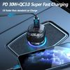 Bluetooth 5.3 FM Transmitter Car Adapter with Type-C PD Charger & QC3.0 USB