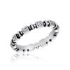 DaVinci Square Clear Stones CZ Stackable Ring - Size 10