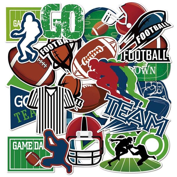 Anor Wishlife Football Luggage Stickers(60pcs),Football Laptop Stickers,Football Laptop Stickers,Football Notebooks Stickers,Football PVC Waterproof Stickers for Kids,Adults,Cars,Motorcycles,Bicycles