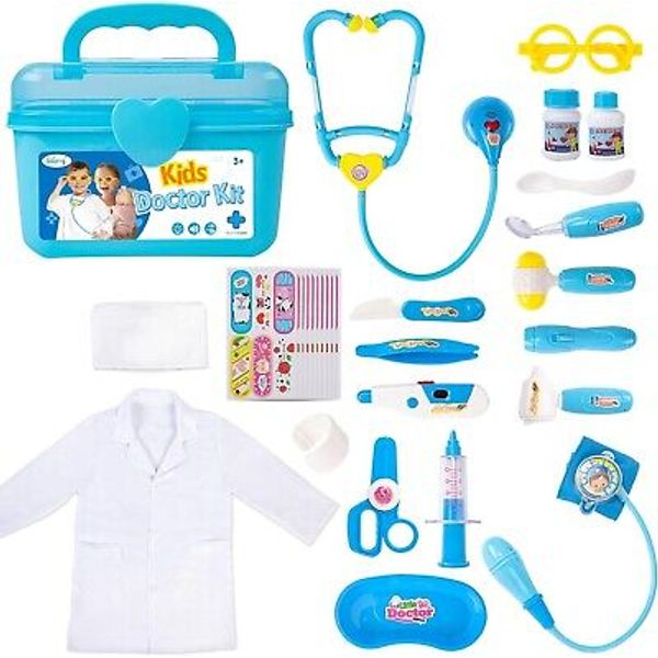 30PCS Doctor Playset Kid Pretend Play Dentist Doctor Kit Educational Toy Playset