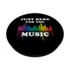 Just Here For The Music Equalizer DJ Funny PopSockets Swappable PopGrip