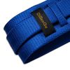 DiBanGu Men's Solid Royal Blue Ties Wedding Plain Necktie Pocket Square Cufflink Tie Clip Set
