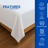 180 Thread Count 100% Pure Cotton Percale Flat Sheet (Chocolate, Double: 224x248cm)