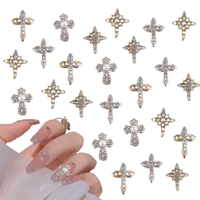 Crystal Gems Nail Diamonds,Nail Art Studs Colorful Rhinestones for Nails  Kit - 1#+5#