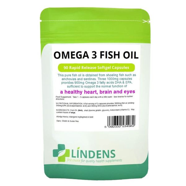 Omega 3 Fish Oil 30% DHA/EPA 3-Pack 270 Capsules High Strength