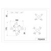 Trio 702431 DuoLine Track X Connector, matt White