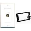 RiteAV USB2 Wall Plate White with Low Voltage Mounting Bracket