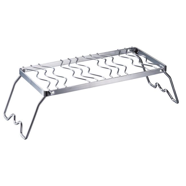 NANGOGEAR 11202 (MS-1111) Mini Grill Stand, Adjustable Height, Single Burner, Twin 13.8 inches (350 mm)