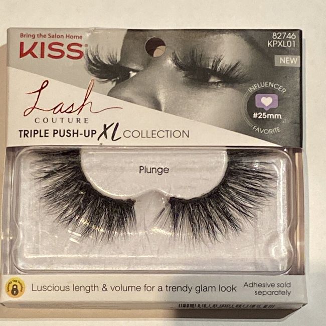 KISS Lash Couture Triple Push Up XL Collection False Eyelashes 82746 KPXL01 NEW