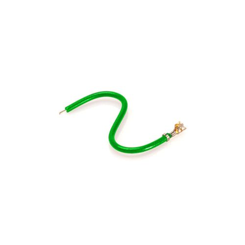 H4BXG-10110-G8 Green 28 AWG Jumper Lead Socket to Cable (Round) Gold 10.0" (254.0mm) :RoHS