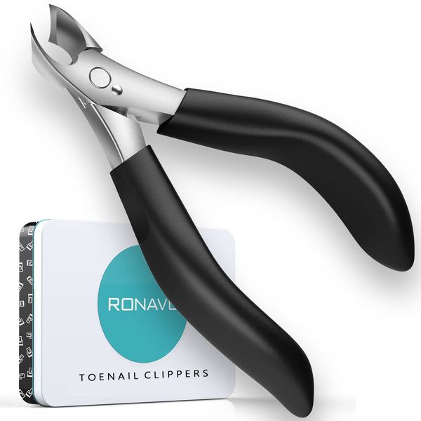 Nail Clippers Nippers Toenail Clippers for Thick or Intrusive Nails - Nail Clippers for Seniors Toenail Specialty Trimmers and Podiatrist Toenail Nippers - Best Pedicure Tools - Stainless Steel