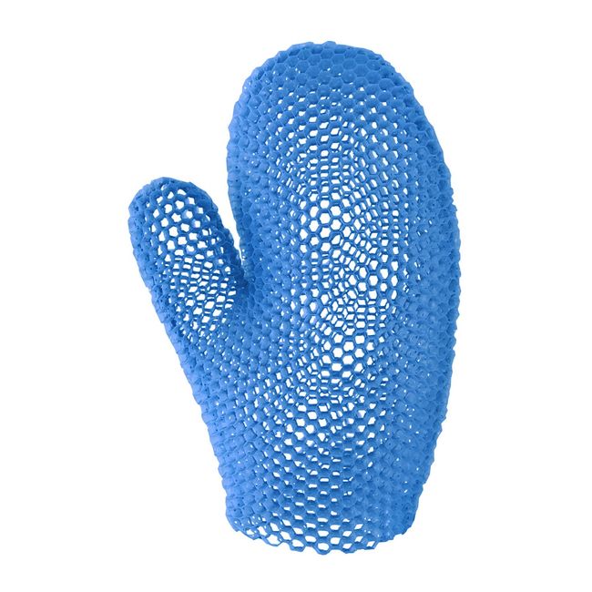 Supracor Spa Bath Mitt Body Exfoliator Face Scrub Sponge, Blue