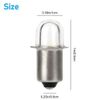 (4) P13.5S 18 Volt LED Bulbs Replacement Xenon for Milwaukee M18 Flashlight