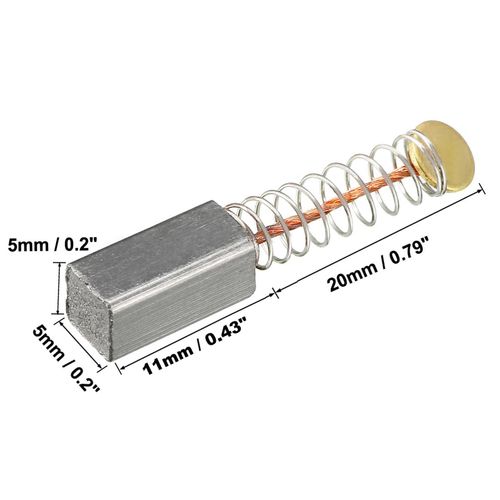 sourcingmap 4Pcs Carbon Brushes,for Electric Motor,11mmx5mmx5mm,Power Tool,Replacement Repair Part