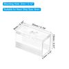 PATIKIL LED Strip Light Clips, 60pcs Translucent Plastic Mounting Brackets, 6mm Width, 20mmx9mmx13mm