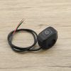 Micro Traders Motorcycle Handlebar Switch 22mm 7/8 Inch Handlebar Headlight Control Push Button Switch Waterproof 12V On/Off Switch with White LED Indicator