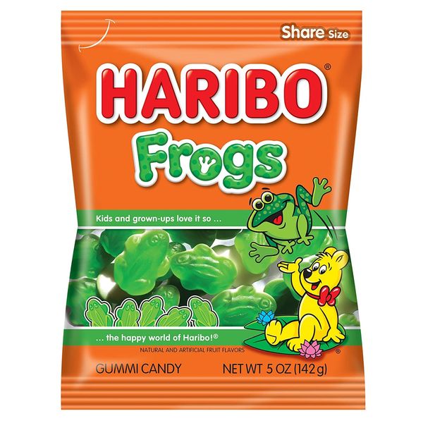 Haribo Frogs Gummies 12 Pack Case of 5oz Bags