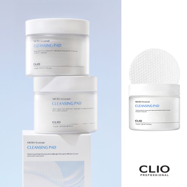 Clio Microfessional Cleansing Pad / Big Size / Plant-derived PHA / Deep Cleansing