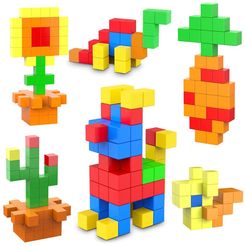 VIXA Magnetic Cube, Magnetic Toys, 35 Pieces, 1.2 inches (30 mm), 3 ...