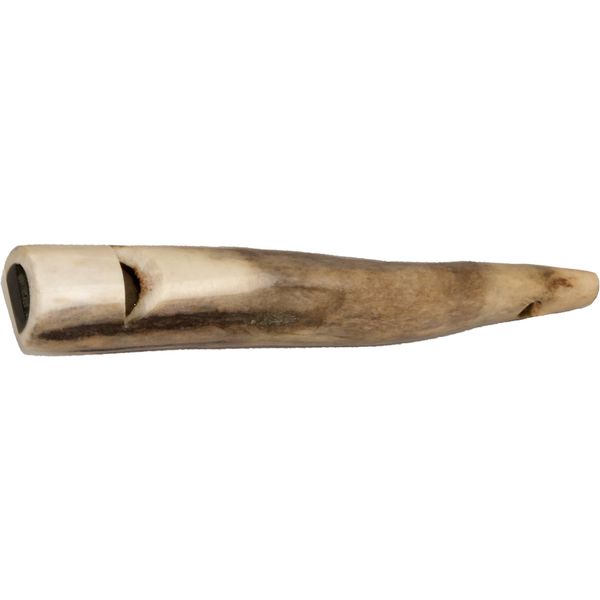 EUROHUNT Hundepfeife aus Hirschhorn, ca. 8-11cm lang, Hundezubehör, Hundetraining, Einzeltonpfeife