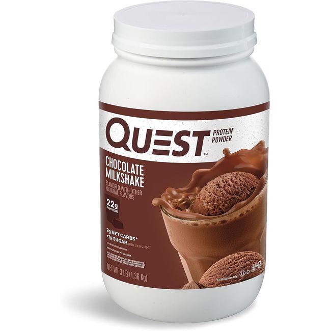 Quest Nutrition Chocolate Milkshake Protein Powder 22g Protein 1g Sugar NEW