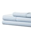Lavish Home Embossed Sheet Set, Blue, Twin