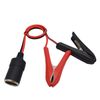 12V 24V Battery Clip on Car Cigarette Lighter Socket Adapter Extension Cord