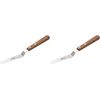 Ateco 1385 Spatula Icing Frosting Spreader Decorating Tool - Wood Handle, 2-Pack