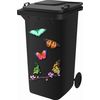 2 x Wheelie Bin Self Adhesive Sticker Kit, Butterfly Design